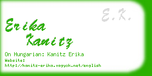 erika kanitz business card
